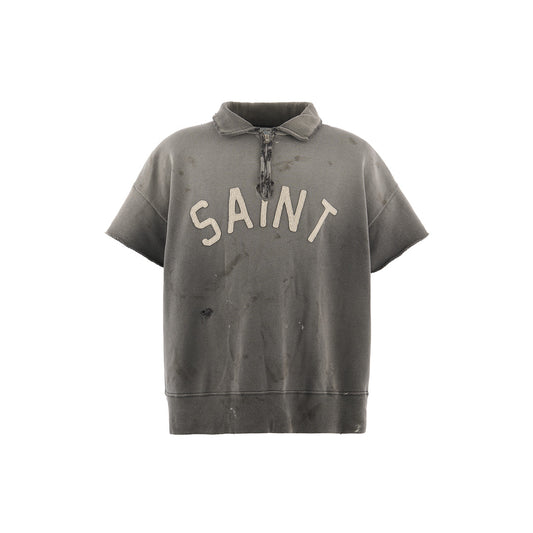 S/S HALF ZIP SWEAT SAINT