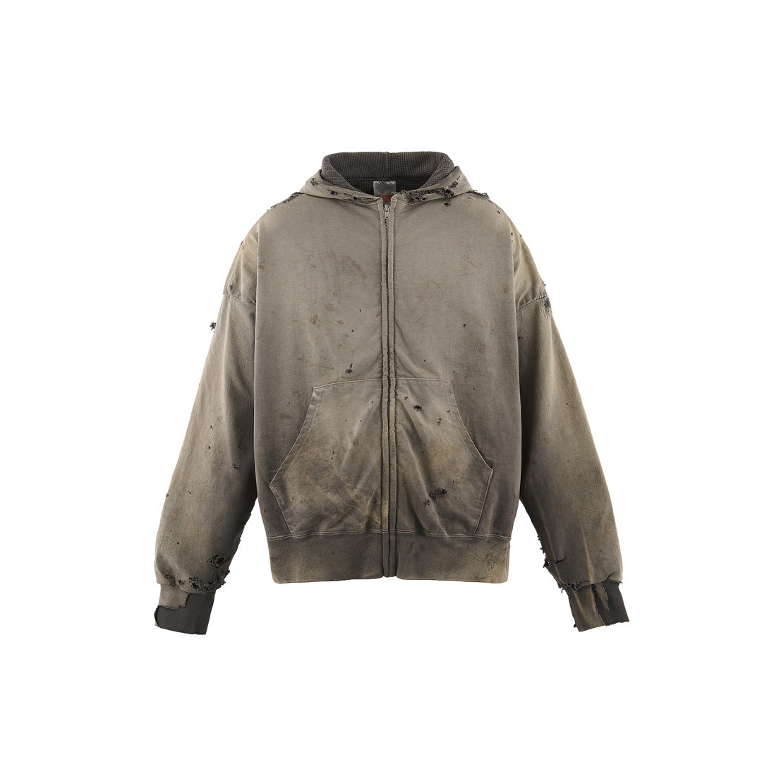 Saint Mxxxxxx (セントマイケル) DOUBLE FACE ZIP HOODIE SM-MK8-0000