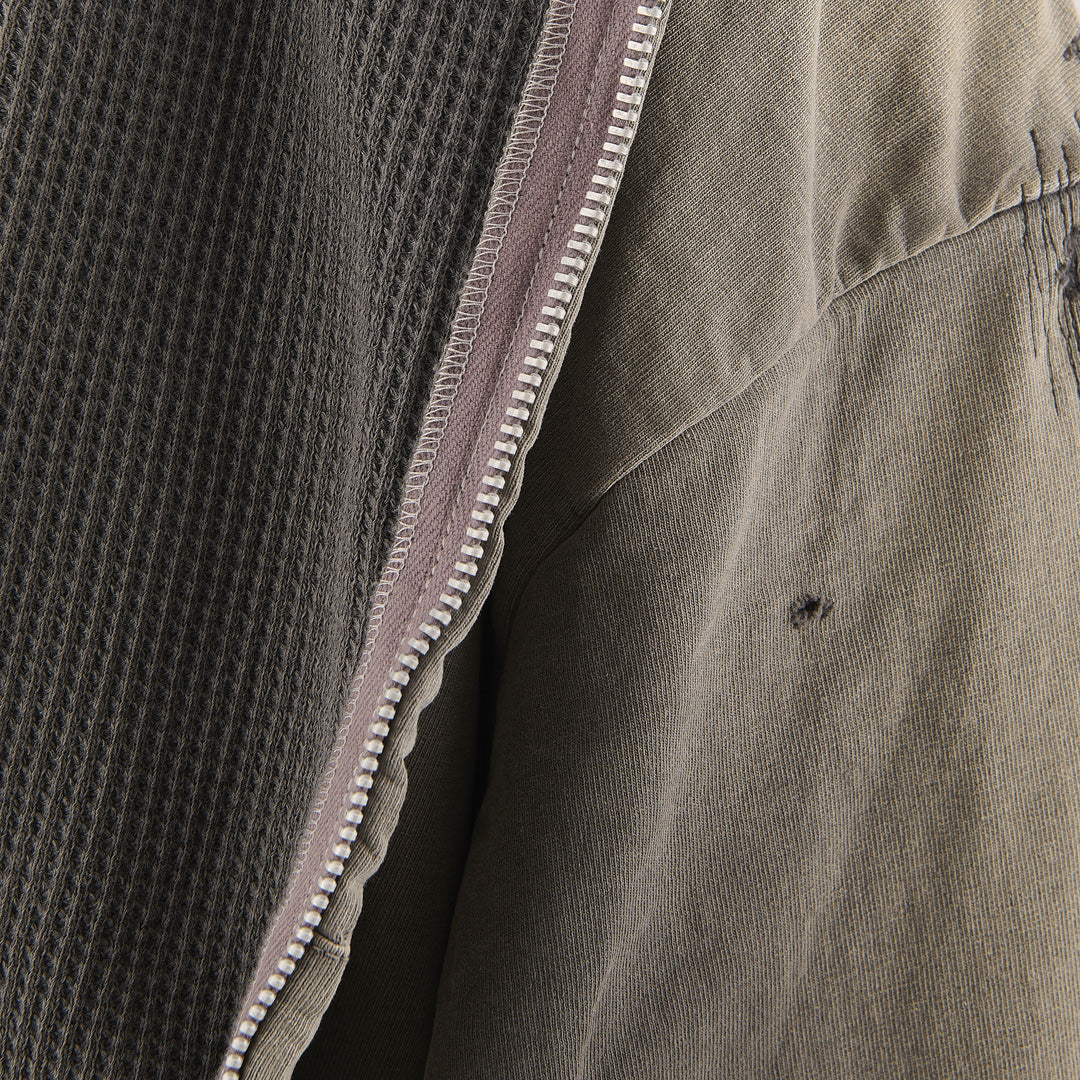 DOUBLE FACE ZIP HOODIE