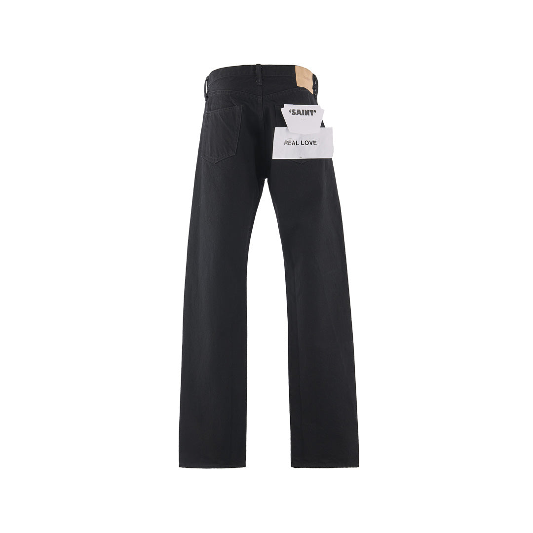 BLACK DENIM PANTS(STRAIGHT)