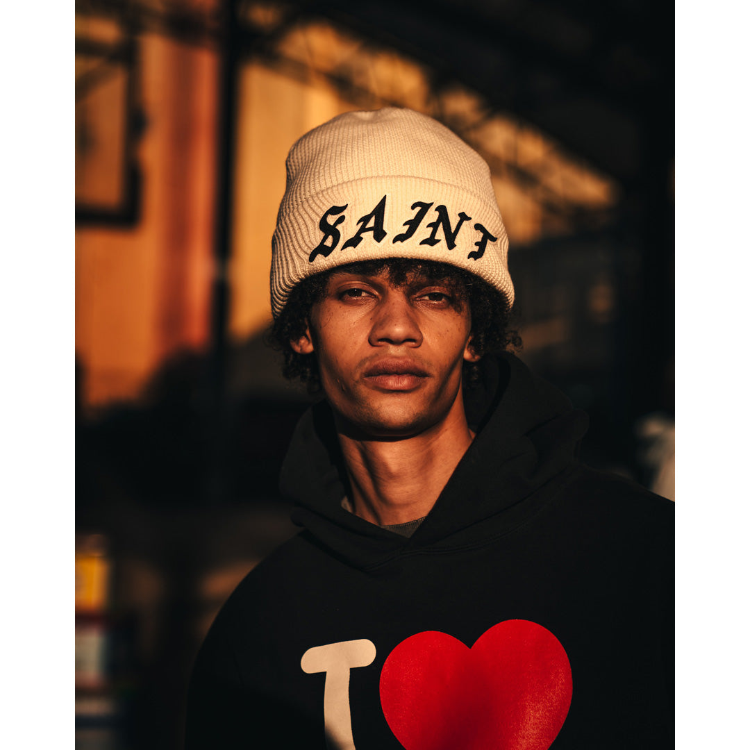 KNIT CAP SAINT WHITE
