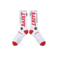SOCKS/SAINT WHITE x RED