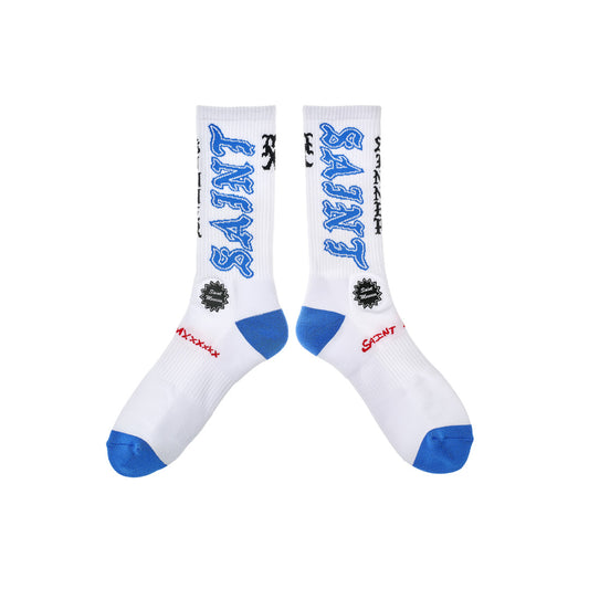 SOCKS/SAINT WHITE×BLUE