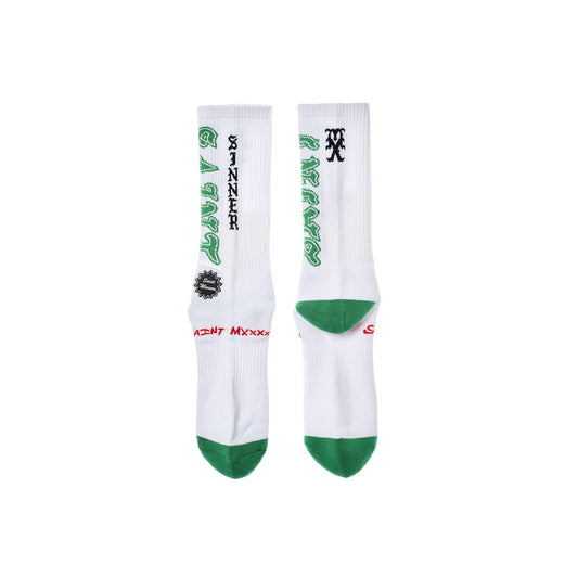 SOCKS/SAINT WHITE×GREEN