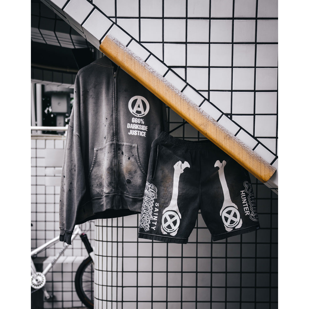 SAINT Mxxxxxx_BOUNTY HUNTER CUTSEW SHORTS BONE