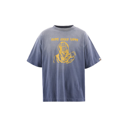 SAINT Mxxxxxx A BATHING APE® FADE AWAY LV SS T-SHIRT