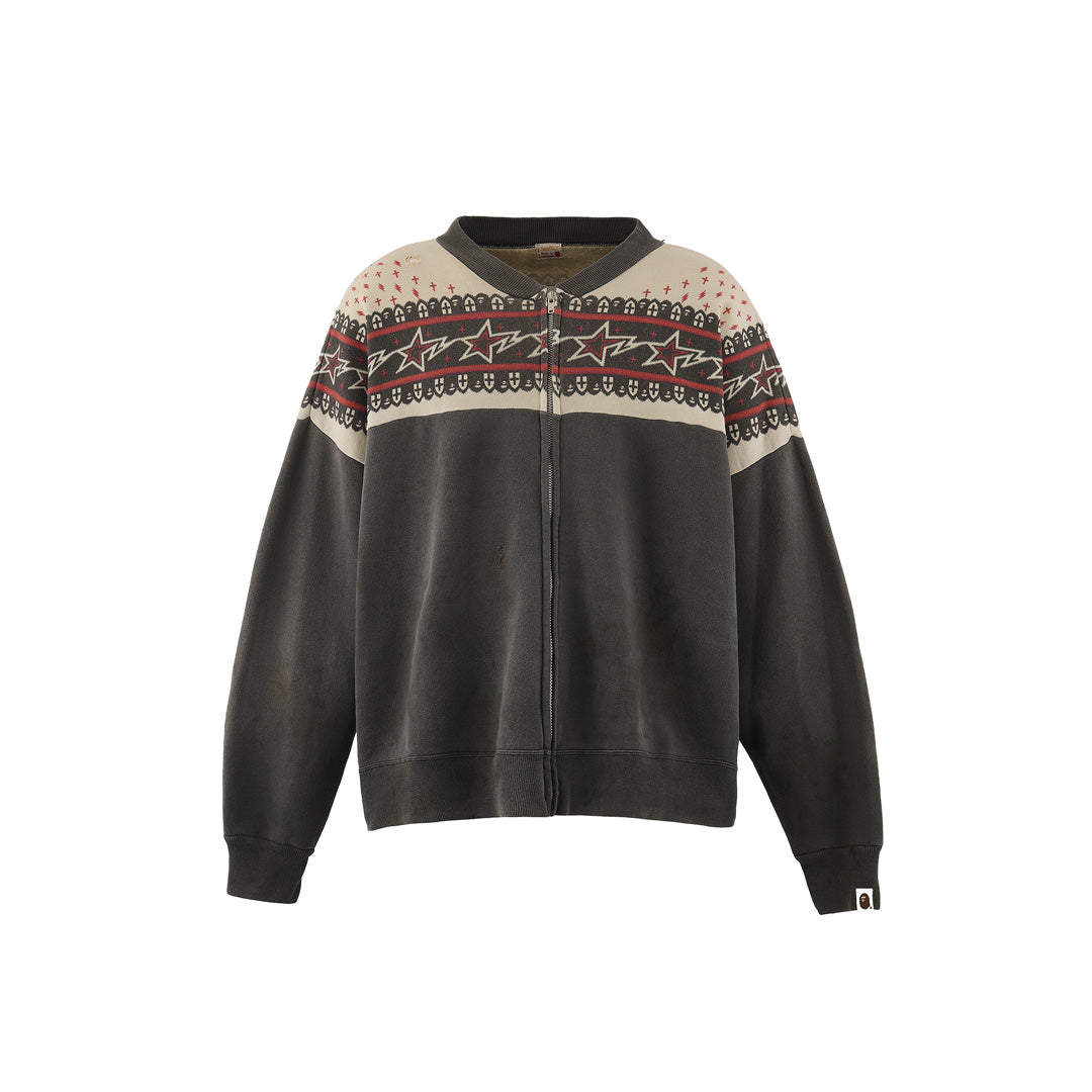 SAINT Mxxxxxx A BATHING APE® BAPE ZIP CARDIGAN