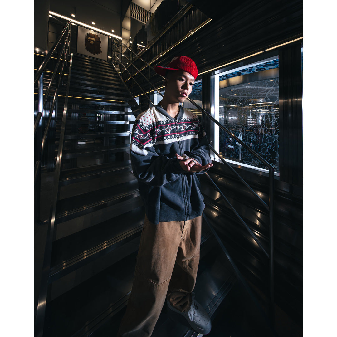 SAINT Mxxxxxx A BATHING APE® BAPE ZIP CARDIGAN