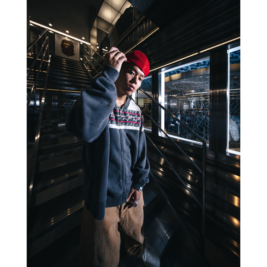 SAINT Mxxxxxx A BATHING APE® BAPE ZIP CARDIGAN