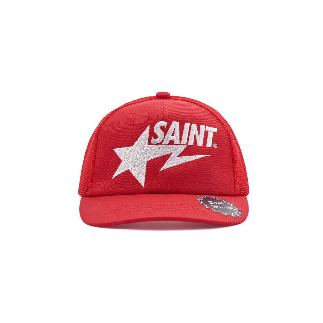 SAINT Mxxxxxx  A BATHING APE® BAPE MESH CAP(RED)