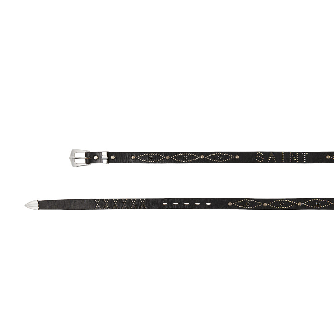 SAINT Mxxxxxx) HTC_BELT NARROW_BLACK STONE (SM-MK8-0000-C64