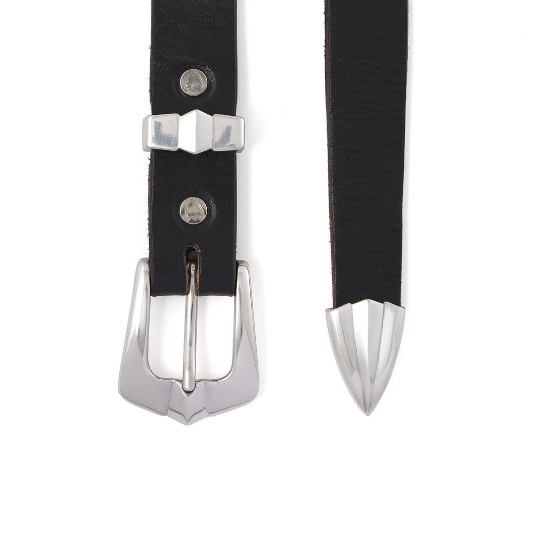 HTC_BELT NARROW_BLACK STONE