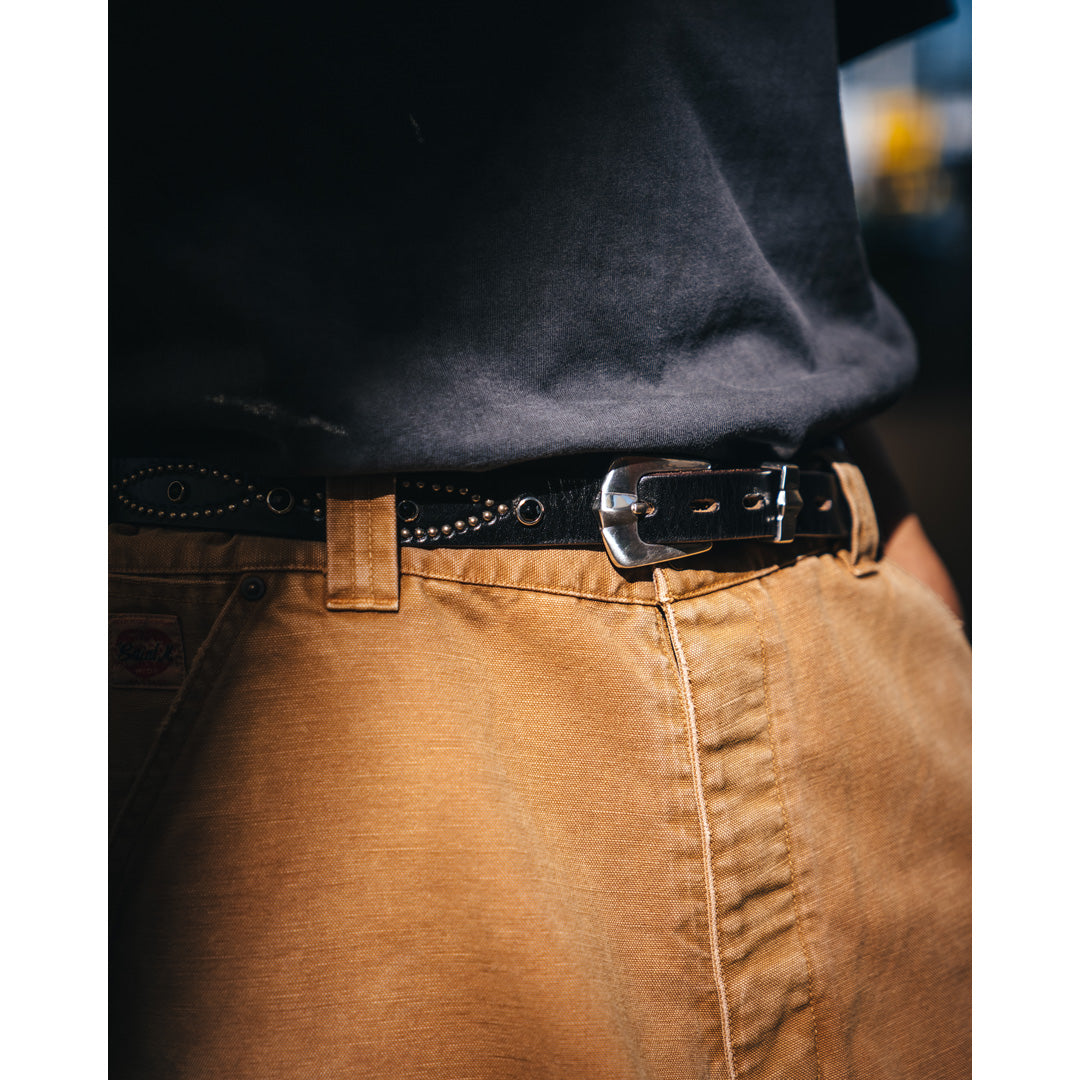 SAINT Mxxxxxx) HTC_BELT NARROW_BLACK STONE (SM-MK8-0000-C64