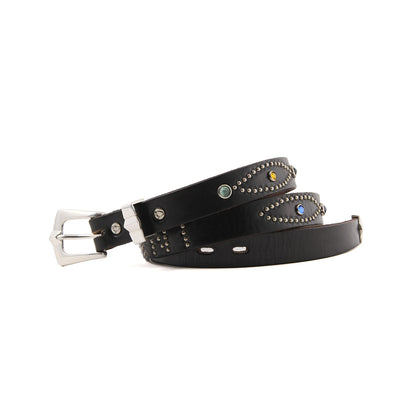 HTC_BELT NARROW_RAINBOW STONE