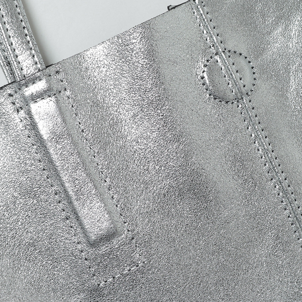 3WAY MEDIUM TOTE(L)(SILVER)