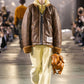 VEGAN BOA LEATHER JACKET