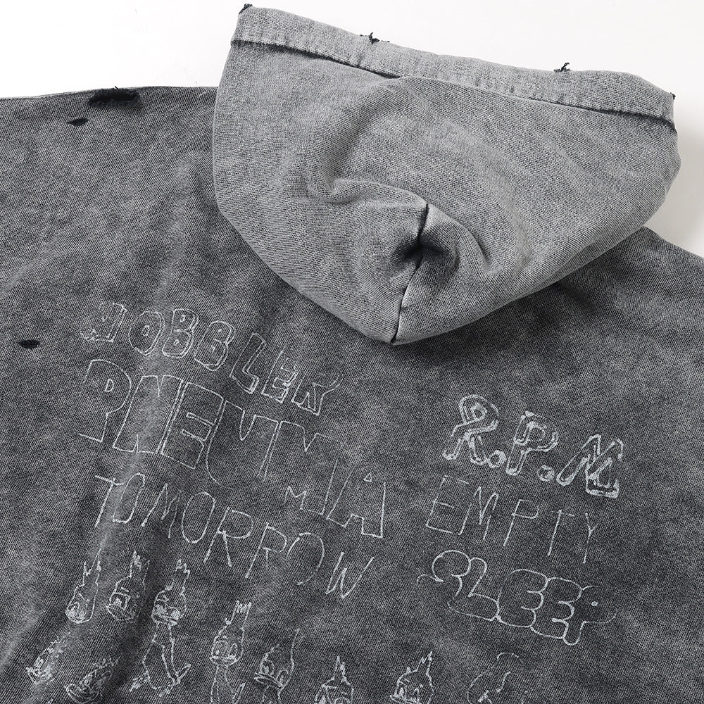 BLEACHED HOODIE