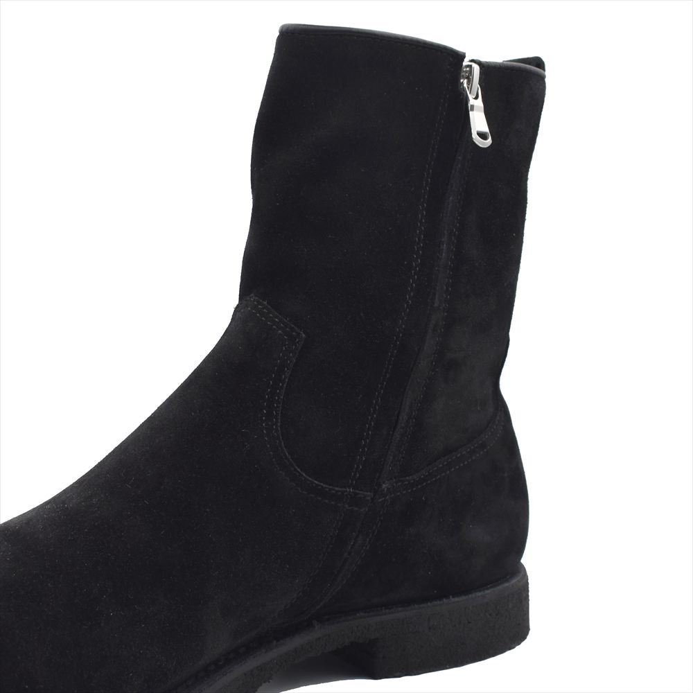 Suede Side Zip Boots
