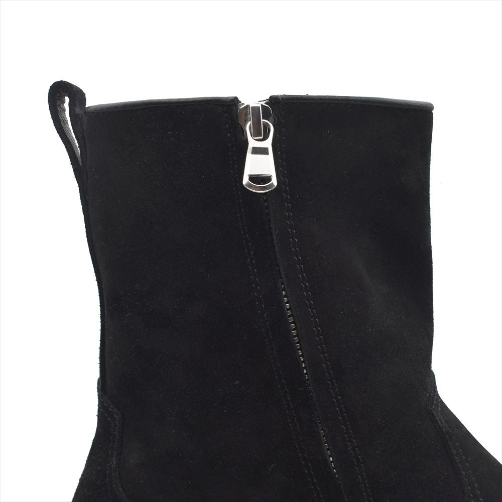Suede Side Zip Boots