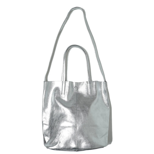 3WAY MEDIUM TOTE(S)(SILVER)