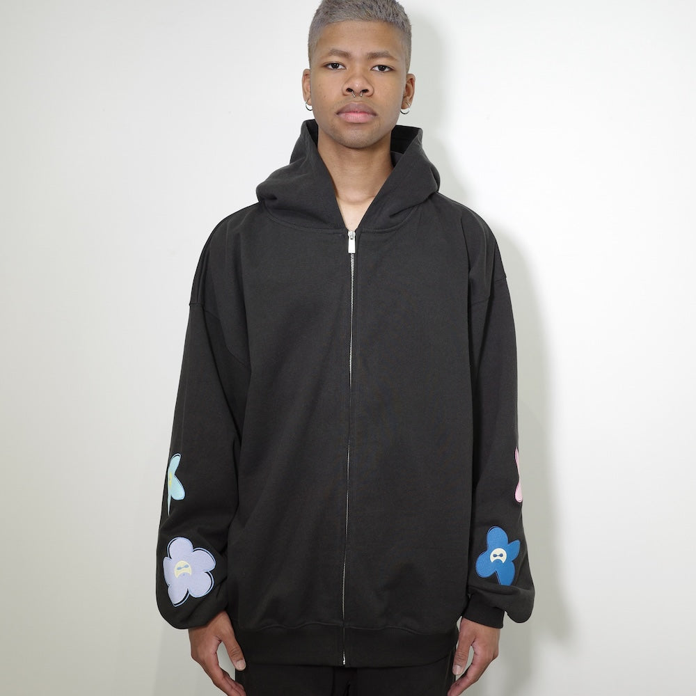 FLOWER SWEAT ZIP HOODIE