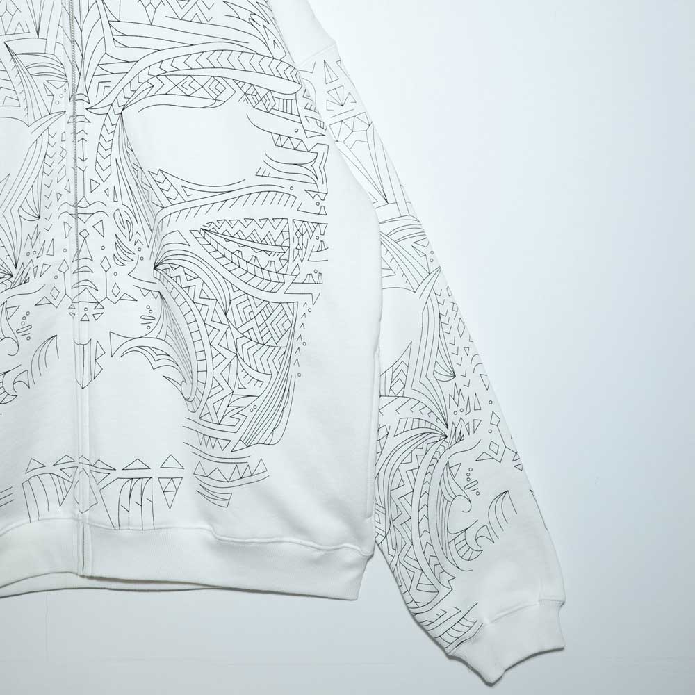FACE ZIP SWEAT HOODIE