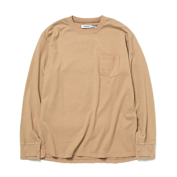 DWELLER L/S TEE COTTON JERSEY OVERDYED