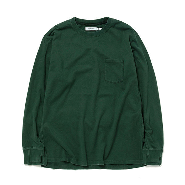 DWELLER L/S TEE COTTON JERSEY OVERDYED