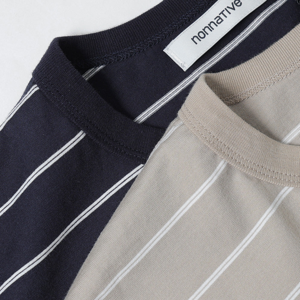 DWELLER N/S TEE BORDER COTTON JERSEY