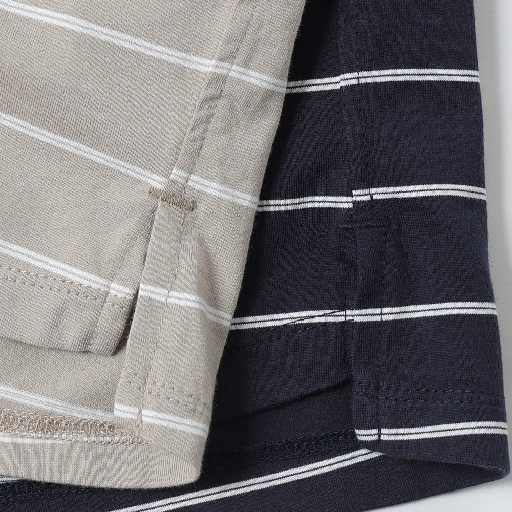 DWELLER N/S TEE BORDER COTTON JERSEY