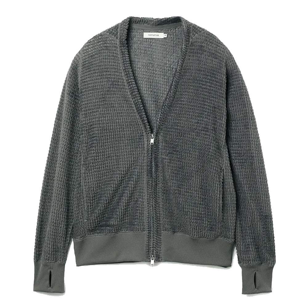 トップス nonnative OFFICER POLO CARDIGAN GRAY 2 カーディガン Wrinkled Polo Cardigan