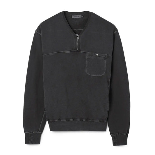 HIKER HALF ZIP PULLOVER COTTON SWEAT PIGMENT DYE