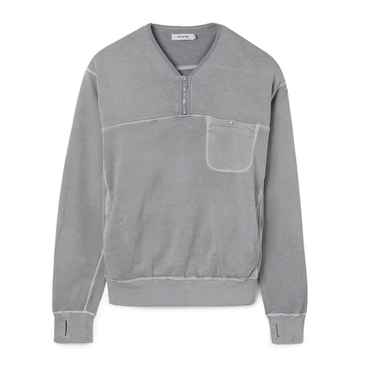 HIKER HALF ZIP PULLOVER COTTON SWEAT PIGMENT DYE