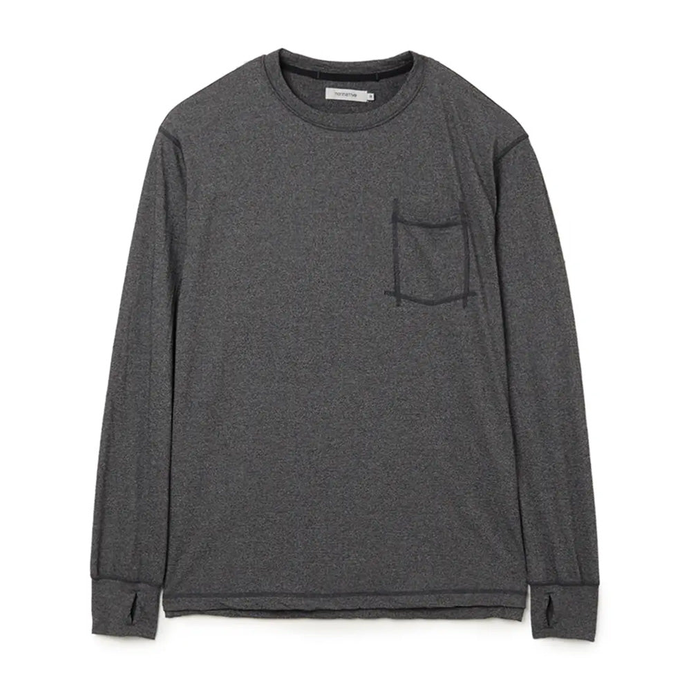 DWELLER Long Sleeve T-Shirt, Merino Wool Overdyed, 26ssmae