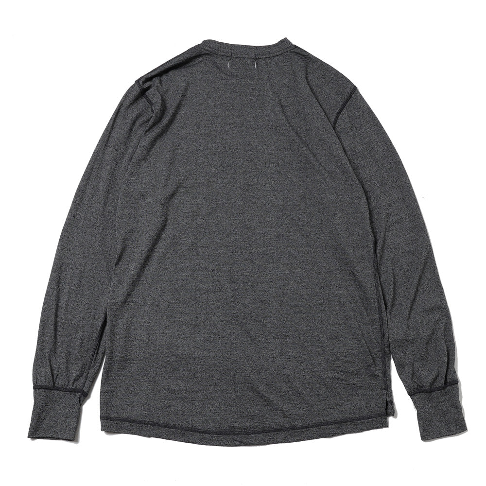 DWELLER Long Sleeve T-Shirt, Merino Wool Overdyed, 26ssmae