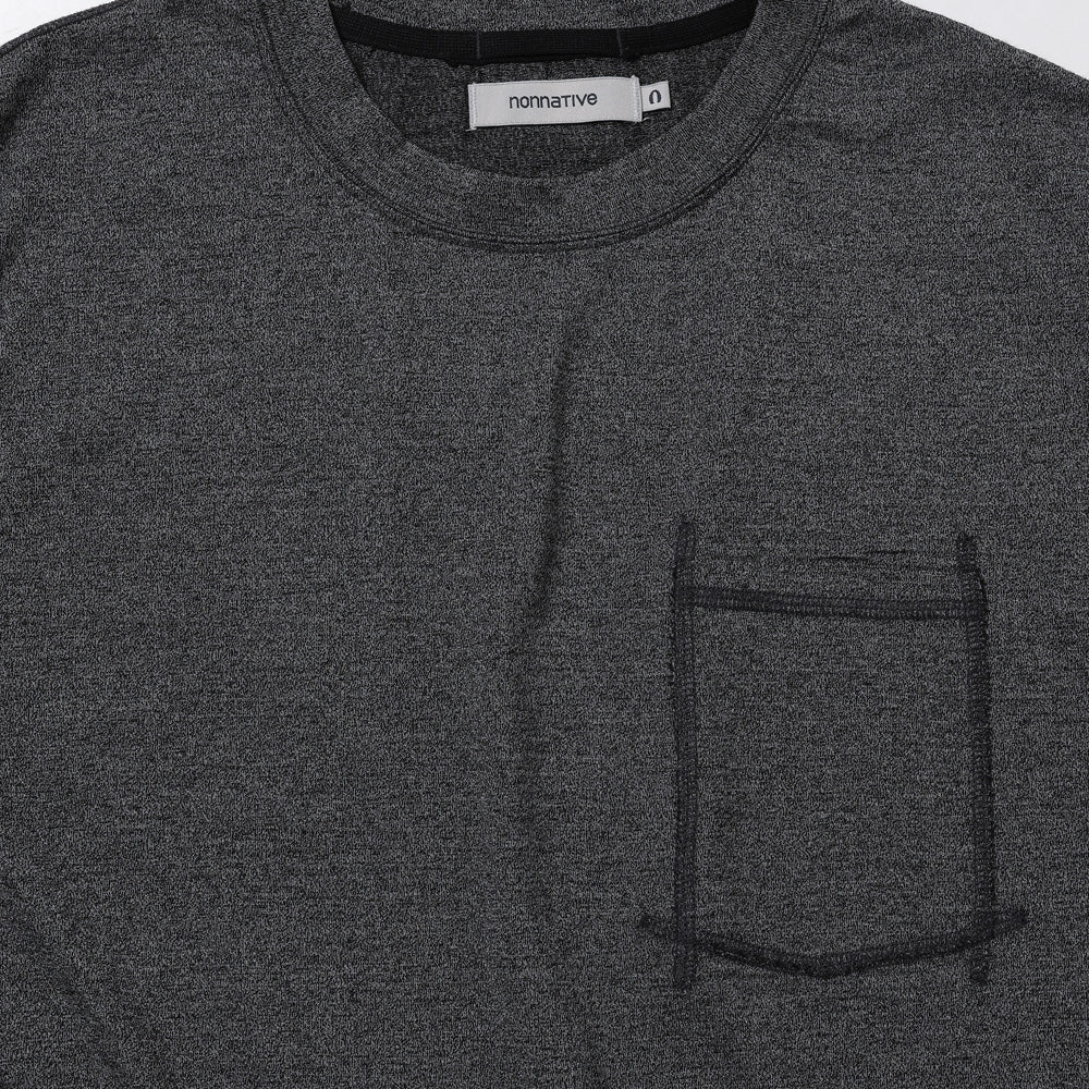 DWELLER Long Sleeve T-Shirt, Merino Wool Overdyed, 26ssmae
