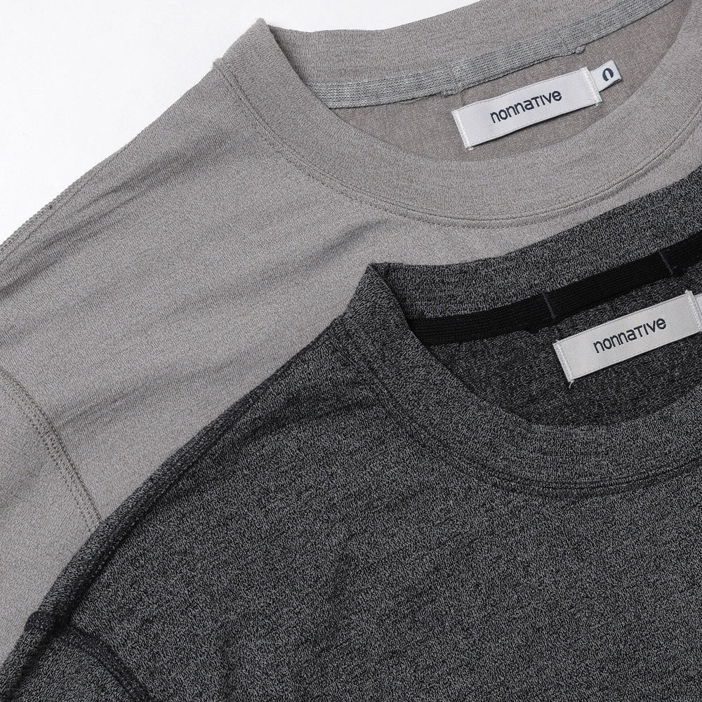 DWELLER Long Sleeve T-Shirt, Merino Wool Overdyed, 26ssmae