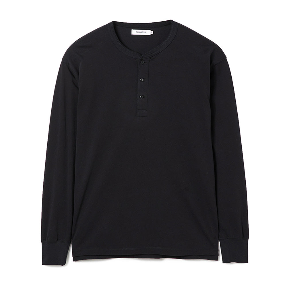 TROOPER L/S HENRY NECK TEE COTTON JERSEY