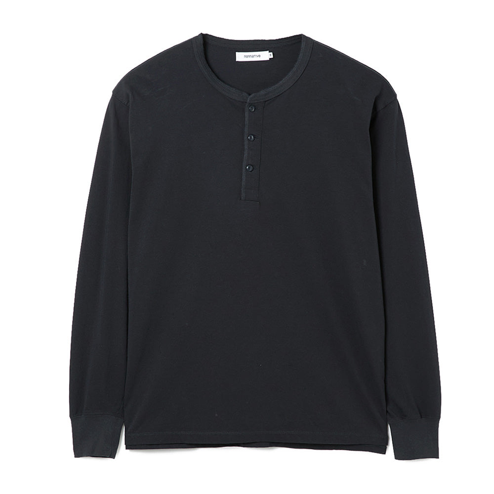TROOPER L/S HENRY NECK TEE COTTON JERSEY