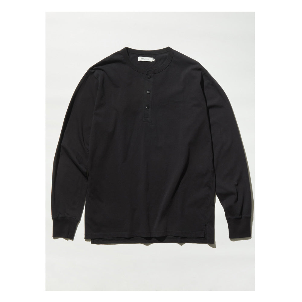 TROOPER L/S HENRY NECK TEE COTTON JERSEY