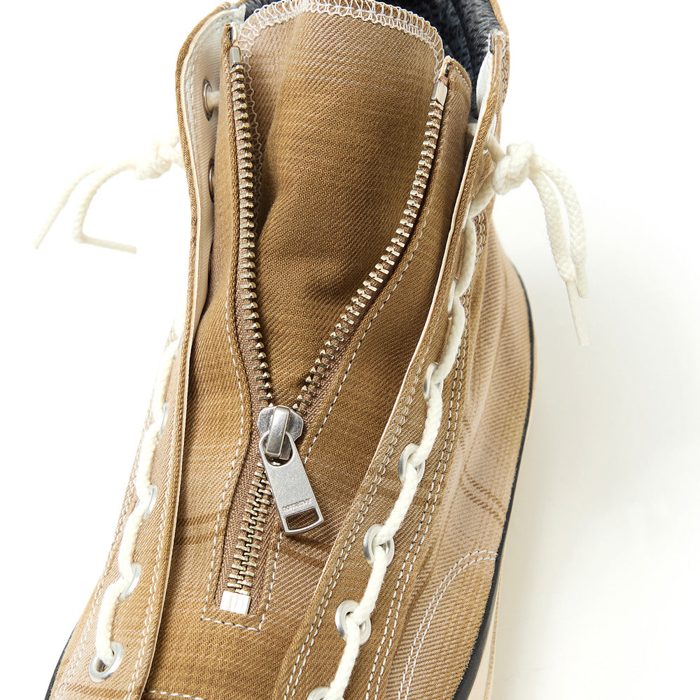 DWELLER TRAINER 2 HI COTTON TWILL OMBRE CHECK by Rafu
