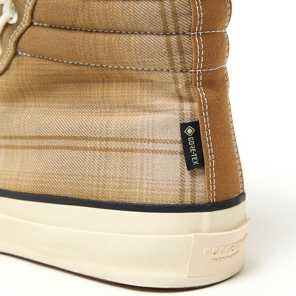 DWELLER TRAINER 2 HI COTTON TWILL OMBRE CHECK by Rafu