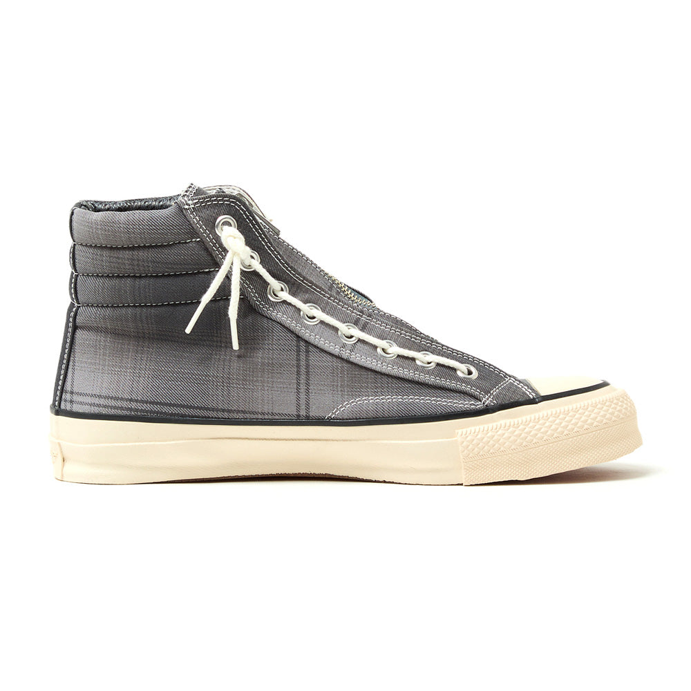 DWELLER TRAINER 2 HI COTTON TWILL OMBRE CHECK by Rafu
