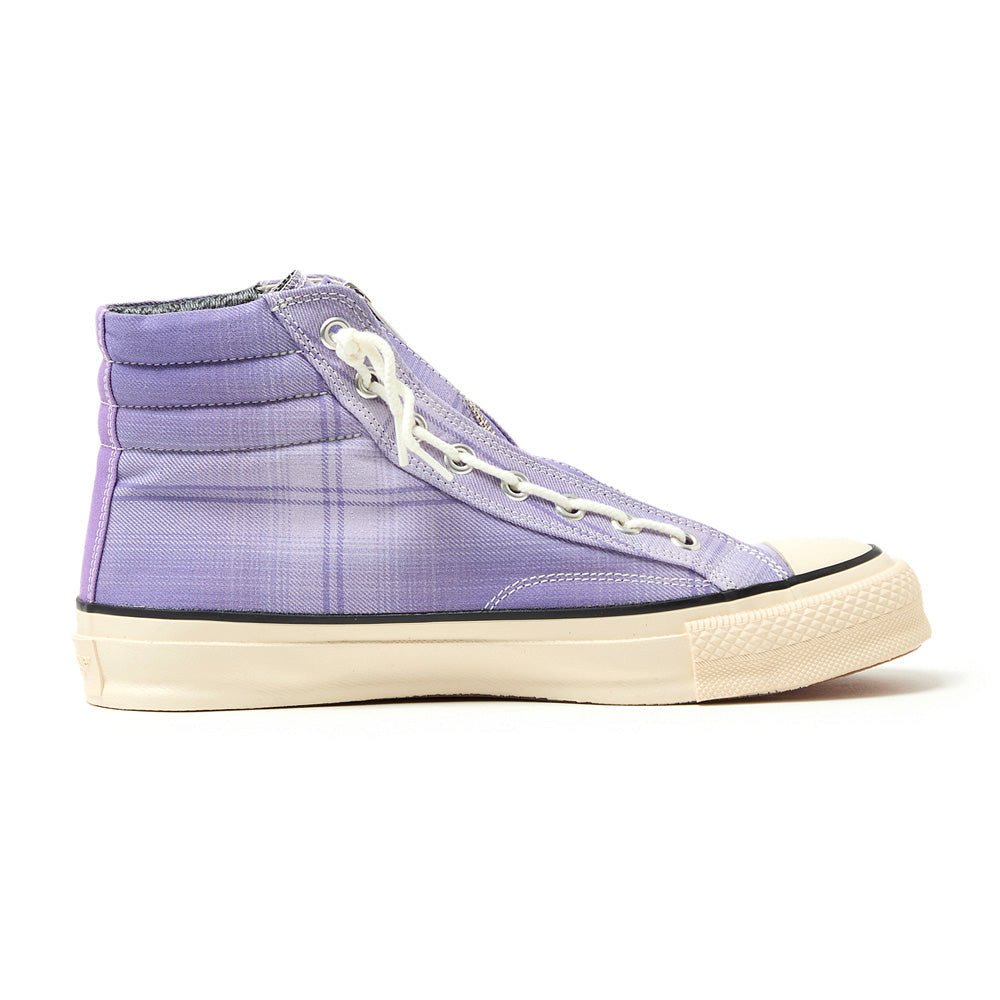 DWELLER TRAINER 2 HI COTTON TWILL OMBRE CHECK by Rafu