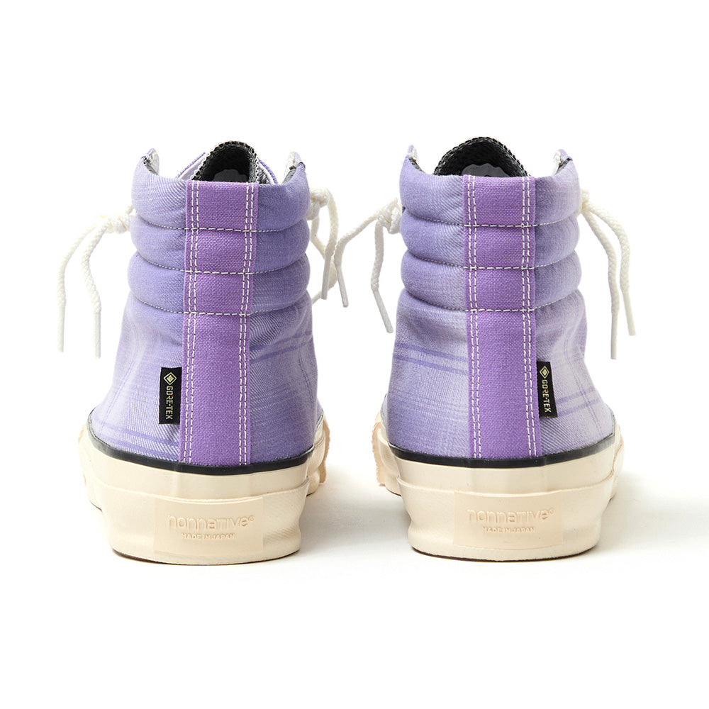 DWELLER TRAINER 2 HI COTTON TWILL OMBRE CHECK by Rafu