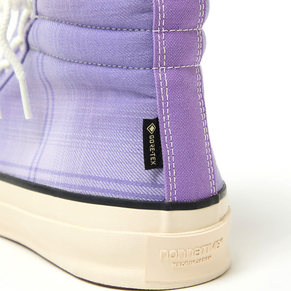 DWELLER TRAINER 2 HI COTTON TWILL OMBRE CHECK by Rafu