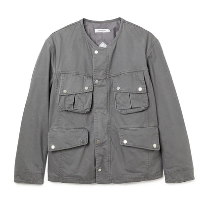 RIDER JACKET COTTON DRILL PIGMENT DYE WITH WINDSTOPPER