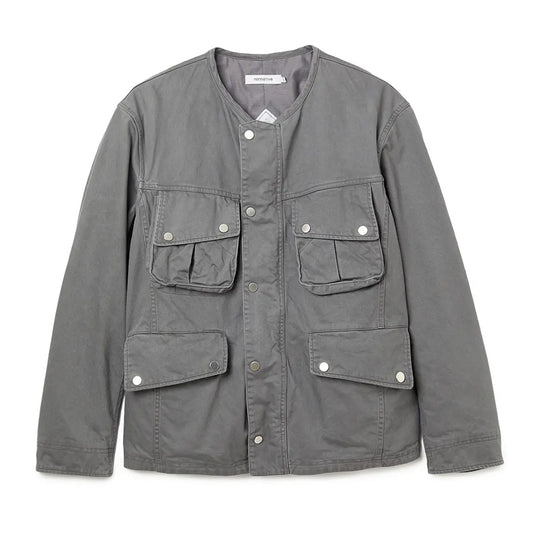 RIDER JACKET COTTON DRILL PIGMENT DYE WITH WINDSTOPPER