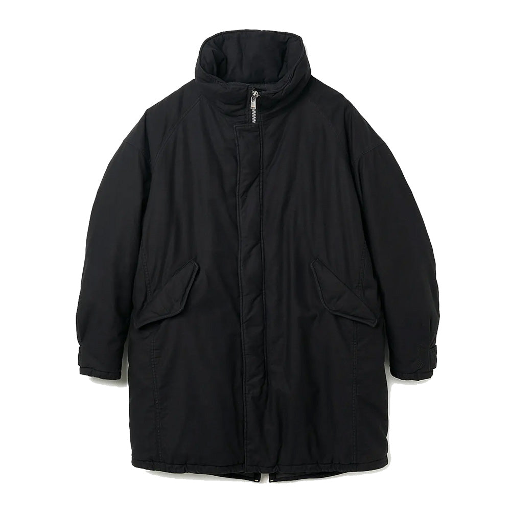 TROOPER PUFF COAT COTTON BACKSATIN PIGMENT DYE WITH WINDSTOPPER