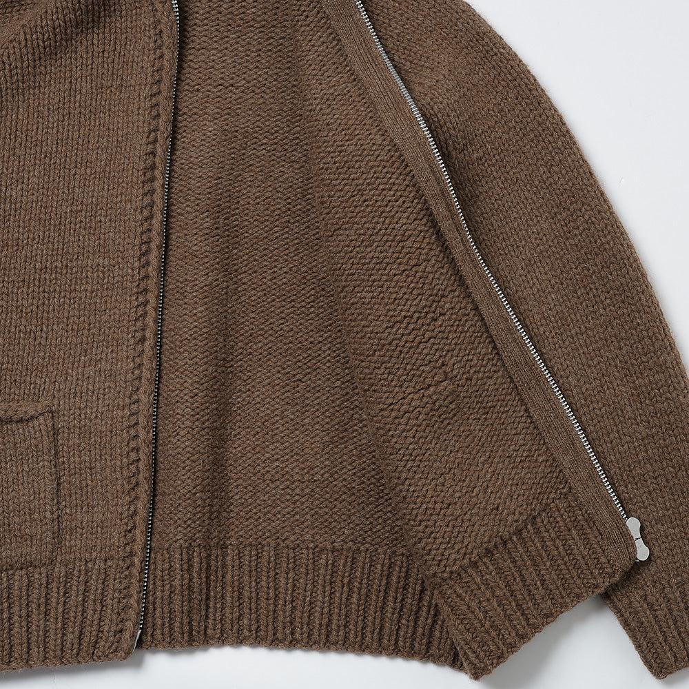 WANDERER HAND-KNIT HOODED SWEATER WOOL YARN